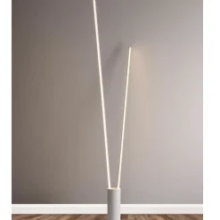 Lampade Da Terra-Selezionato da Mazzolaluce Lampada da terra design moderno bianca led 44w 3000k