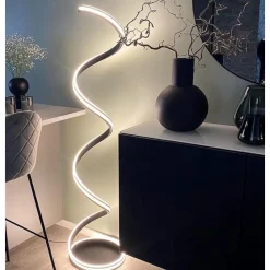 Lampade Da Terra-Selezionato da Mazzolaluce Lampada da terra design moderna grigio led 34w dimmerabile