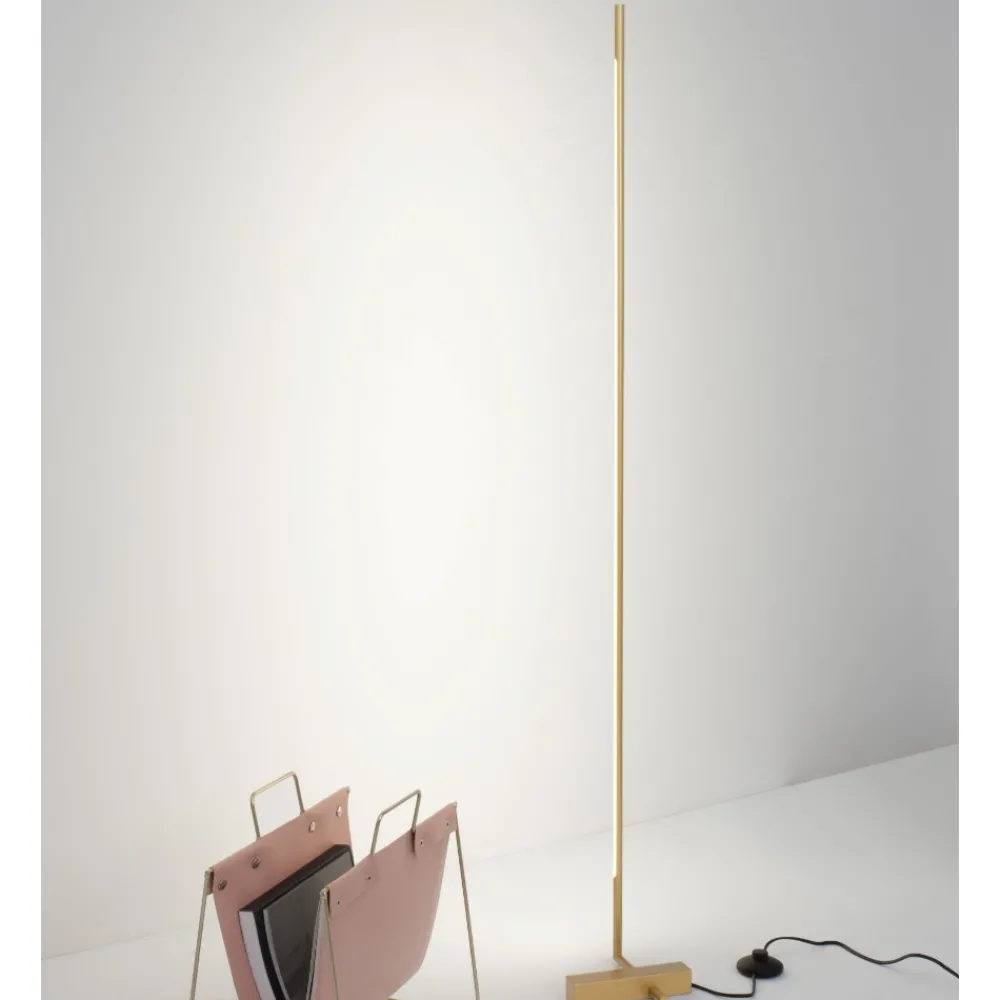 Lampade Da Terra-Selezionato da Mazzolaluce Lampada da terra design moderna oro girevole led 21w 3000k