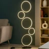Lampade Da Terra-Selezionato da Mazzolaluce Lampada da terra design nera moderna led 36w 3000k