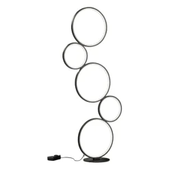 Lampade Da Terra-Selezionato da Mazzolaluce Lampada da terra design nera moderna led 36w 3000k
