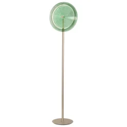 Lampade Da Terra-Ondaluce Lampada da terra design vetro verde jokey led 3000k