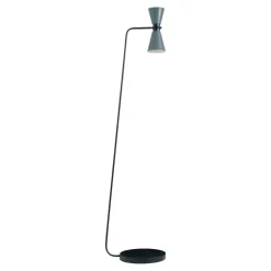 Lampade Da Terra-Miloox Lampada da terra dimmerabile grigio graal 2 luci