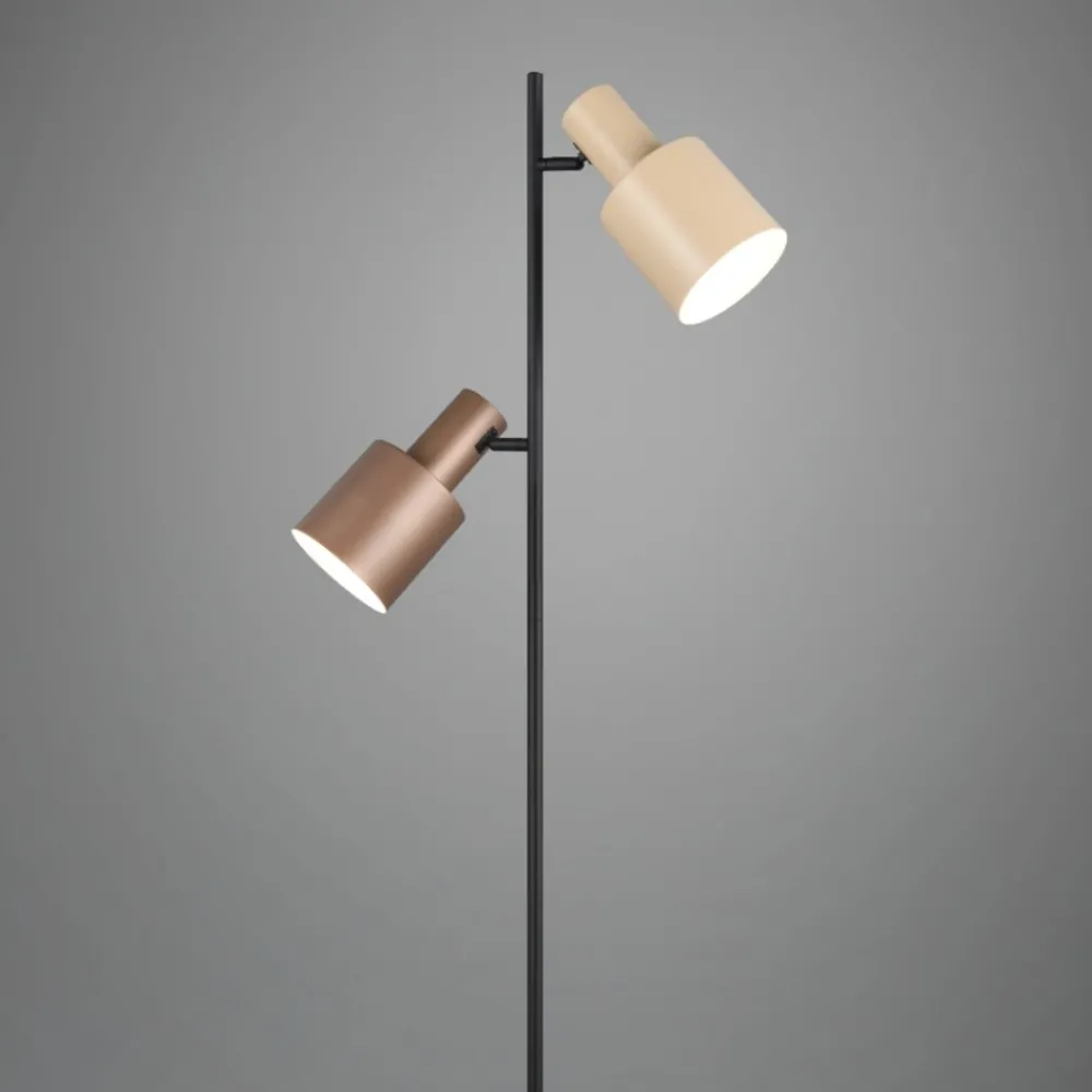 Lampade Da Terra-Selezionato da Mazzolaluce Lampada da terra due luci moderna orientabile multicolor