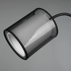 Lampade Da Terra-Selezionato da Mazzolaluce Lampada da terra due luci orientabile paralume in tessuto