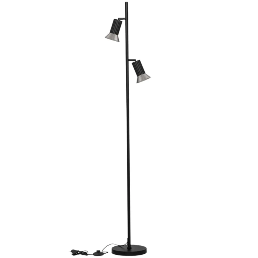 Lampade Da Terra-Selezionato da Mazzolaluce Lampada da terra due luci orientabile per ufficio
