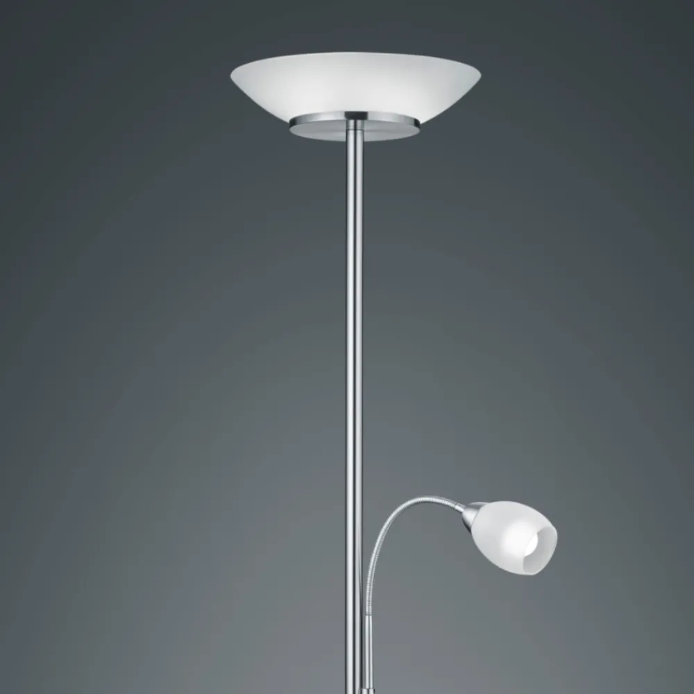 Lampade Da Terra-Selezionato da Mazzolaluce Lampada da terra due luci orientabile per camera da letto