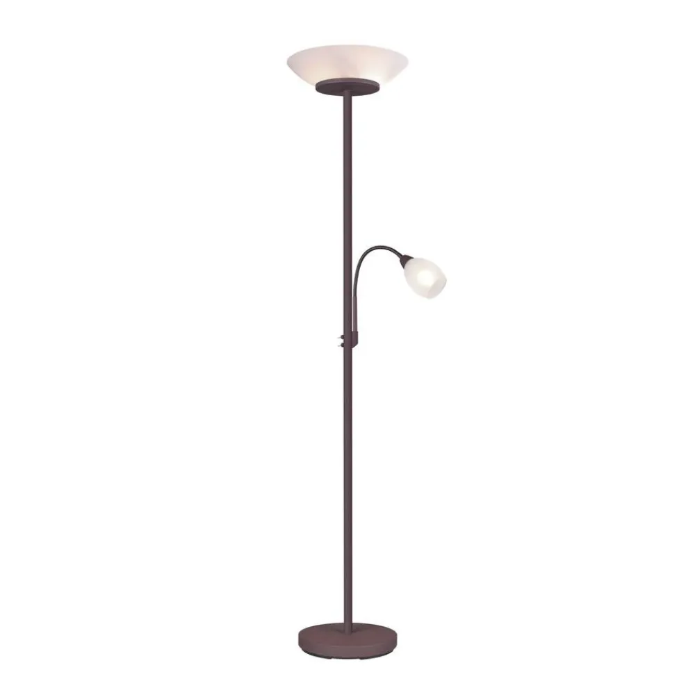 Lampade Da Terra-Selezionato da Mazzolaluce Lampada da terra due luci orientabile per soggiorno