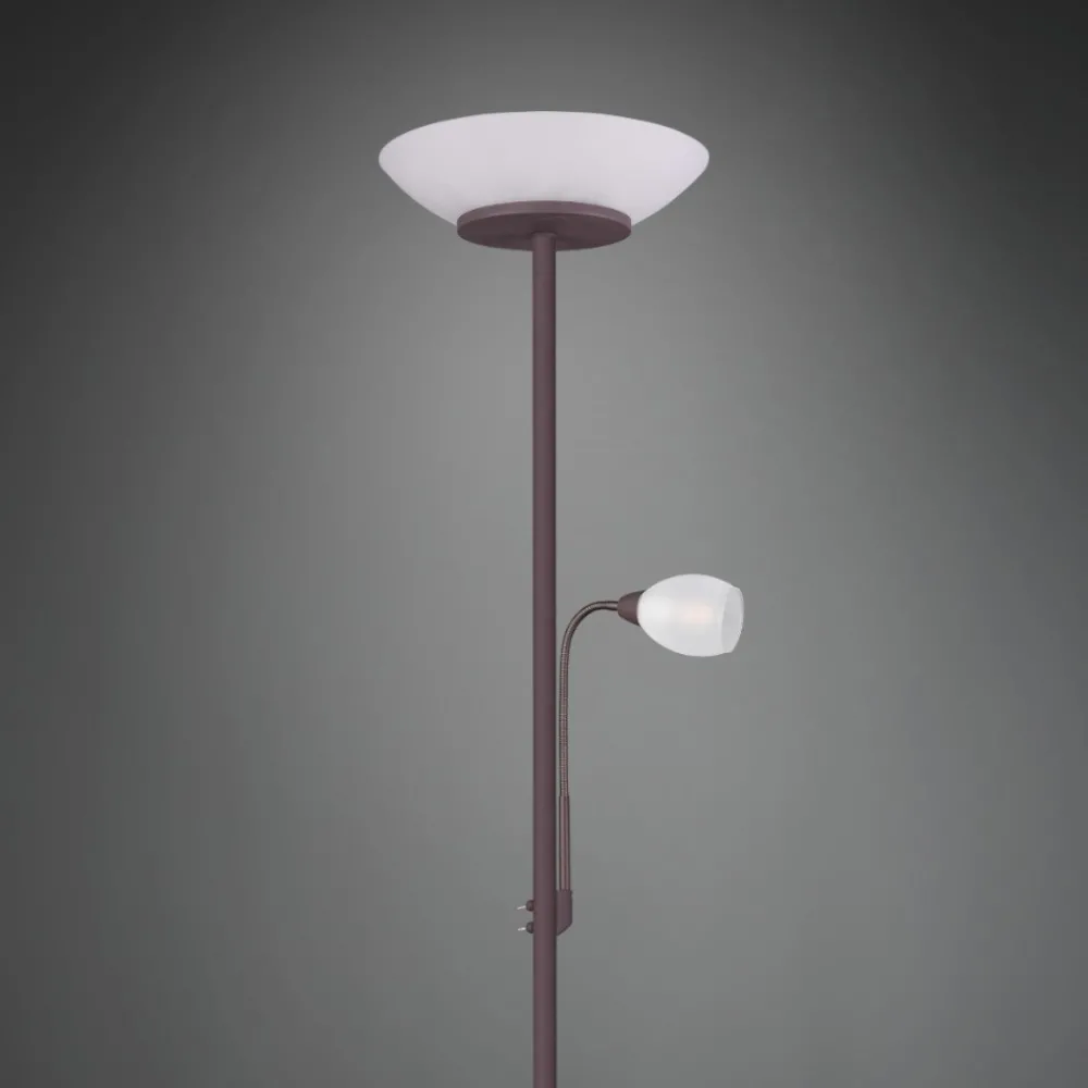 Lampade Da Terra-Selezionato da Mazzolaluce Lampada da terra due luci orientabile per soggiorno