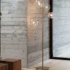 Lampade Da Terra-Ideal Lux Lampada da terra equinoxe pt4 ottone sfere vetro