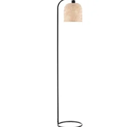Lampade Da Terra-Selezionato da Mazzolaluce Lampada da terra etnica con paralume in bambu rattan
