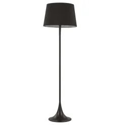 Lampade Da Terra-Ideal Lux Lampada da terra london pt1 nera per salotto