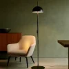 Lampade Da Terra-Selezionato da Mazzolaluce Lampada da terra industrial orientabile metallo nero per ufficio