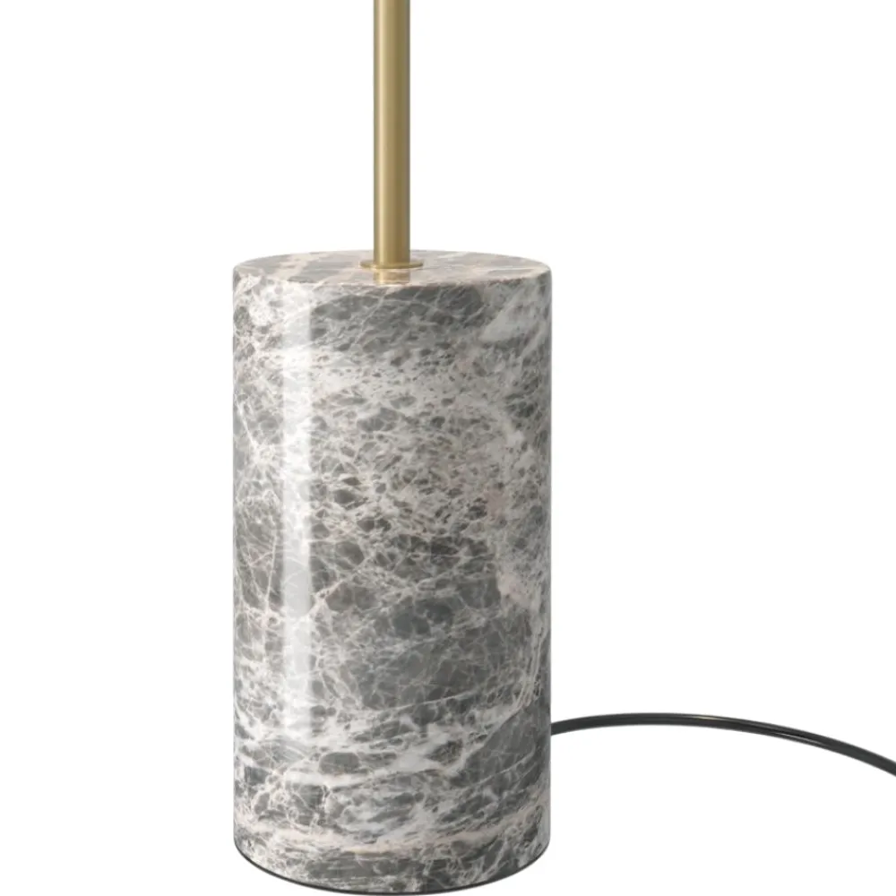 Lampade Da Terra-Maytoni Lampada da terra kyoto per salotto moderna oro base di marmo