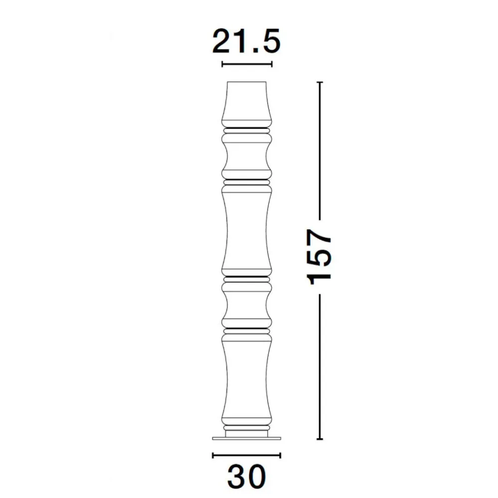 Lampade Da Terra-Selezionato da Mazzolaluce Lampada da terra led nera design moderna