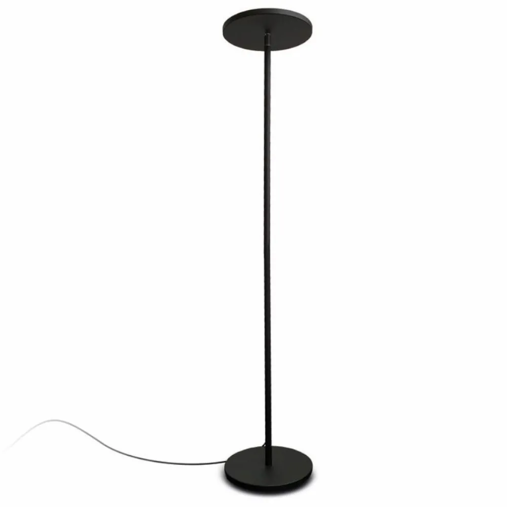 Lampade Da Terra-Selezionato da Mazzolaluce Lampada da terra led 30w 3000k a 5000k dimmerabile nera piantana moderna
