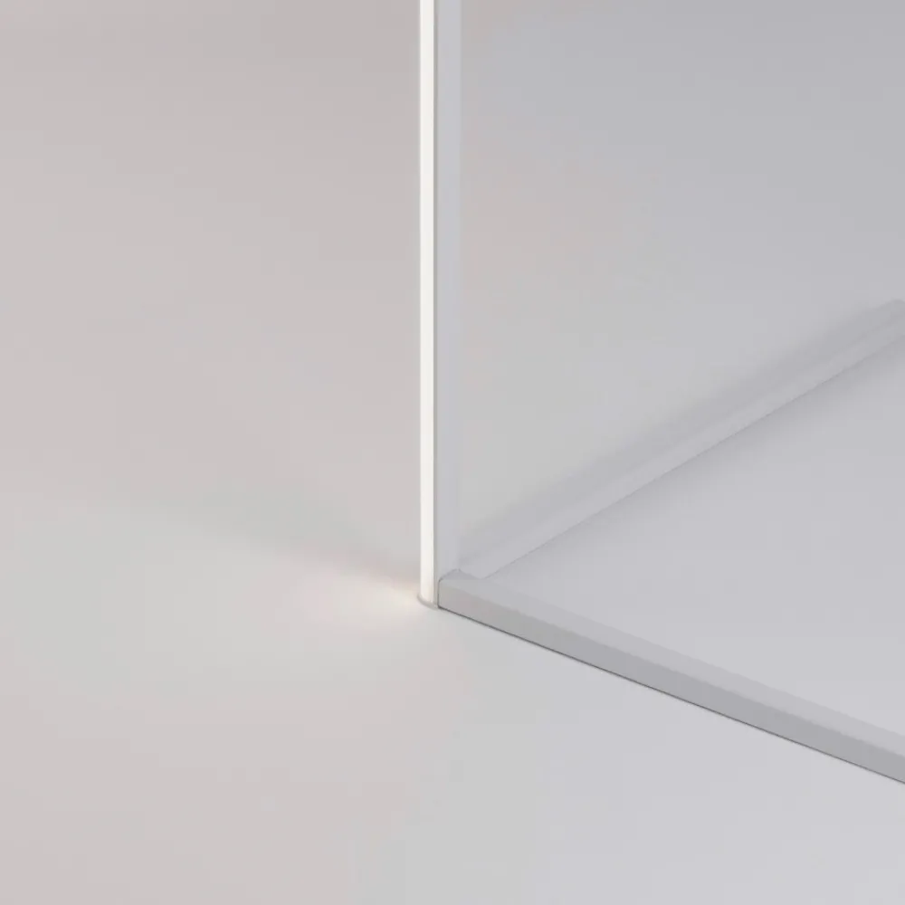 Lampade Da Terra-Selezionato da Mazzolaluce Lampada da terra led 18w 3000k minimale bianco design moderna