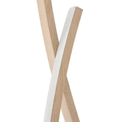 Lampade Da Terra-Eglo Lampada da terra marrone effetto legno design moderno 20w 4000k grisolia