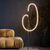 Lampade Da Terra-Maytoni Lampada da terra crochet ultramoderna led 3000k nera con tre piedi