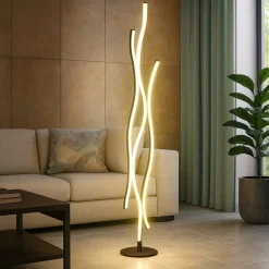 Lampade Da Terra-Selezionato da Mazzolaluce Lampada da terra moderna a luce diffusa led da 2300k a 4000k per salotto
