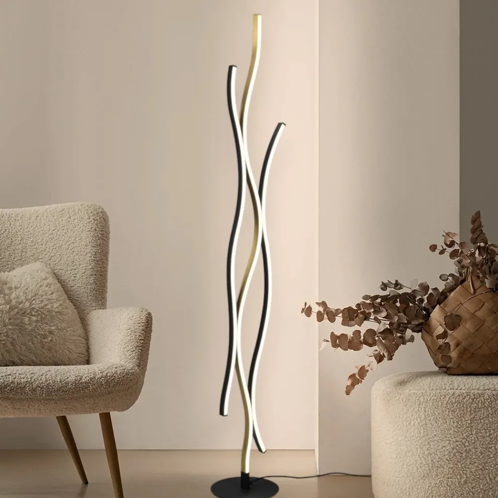 Lampade Da Terra-Selezionato da Mazzolaluce Lampada da terra moderna a luce diffusa led da 2300k a 4000k per salotto