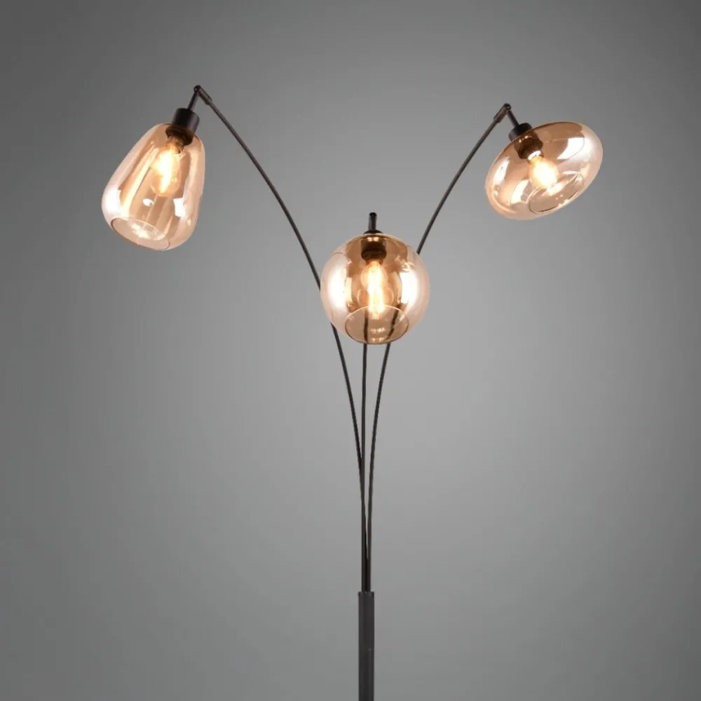 Lampade Da Terra-Selezionato da Mazzolaluce Lampada da terra moderna a tre luci pendenti per soggiorno