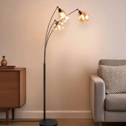 Lampade Da Terra-Selezionato da Mazzolaluce Lampada da terra moderna a tre luci pendenti per soggiorno