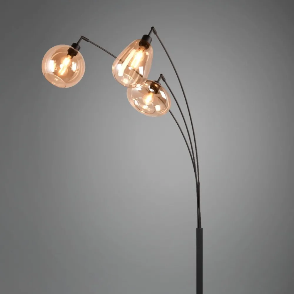 Lampade Da Terra-Selezionato da Mazzolaluce Lampada da terra moderna a tre luci pendenti per soggiorno