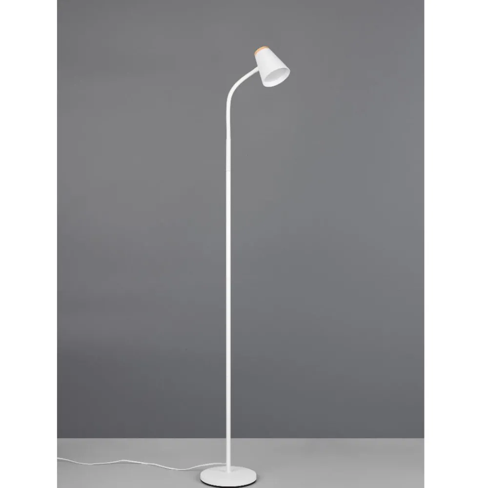 Lampade Da Terra-Selezionato da Mazzolaluce Lampada da terra moderna bianca led 4.5w 3000k