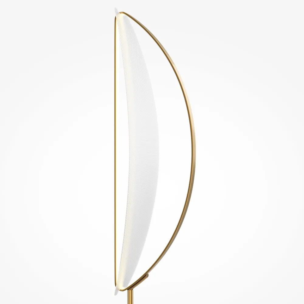 Lampade Da Terra-Maytoni Lampada da terra moderna breeze led 3000k base effetto marmo