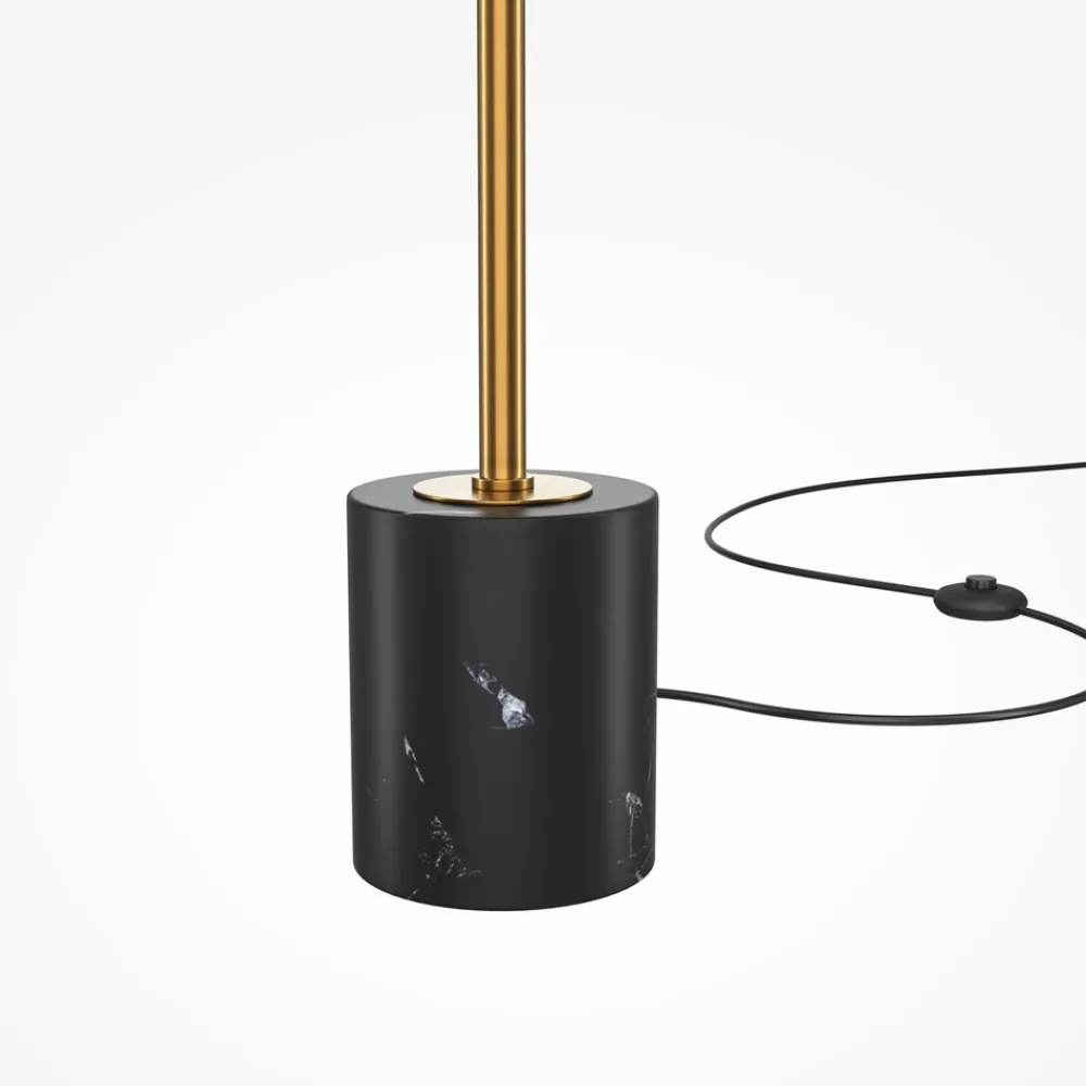 Lampade Da Terra-Maytoni Lampada da terra moderna breeze led 3000k base effetto marmo