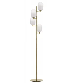 Lampade Da Terra-Selezionato da Mazzolaluce Lampada da terra moderna colore oro sfere di vetro