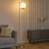 Lampade Da Terra-Selezionato da Mazzolaluce Lampada da terra moderna colore oro per salotto h150 cm