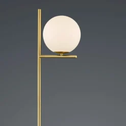 Lampade Da Terra-Selezionato da Mazzolaluce Lampada da terra moderna colore oro per salotto h150 cm