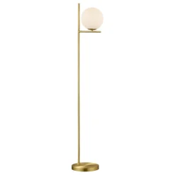 Lampade Da Terra-Selezionato da Mazzolaluce Lampada da terra moderna colore oro per salotto h150 cm