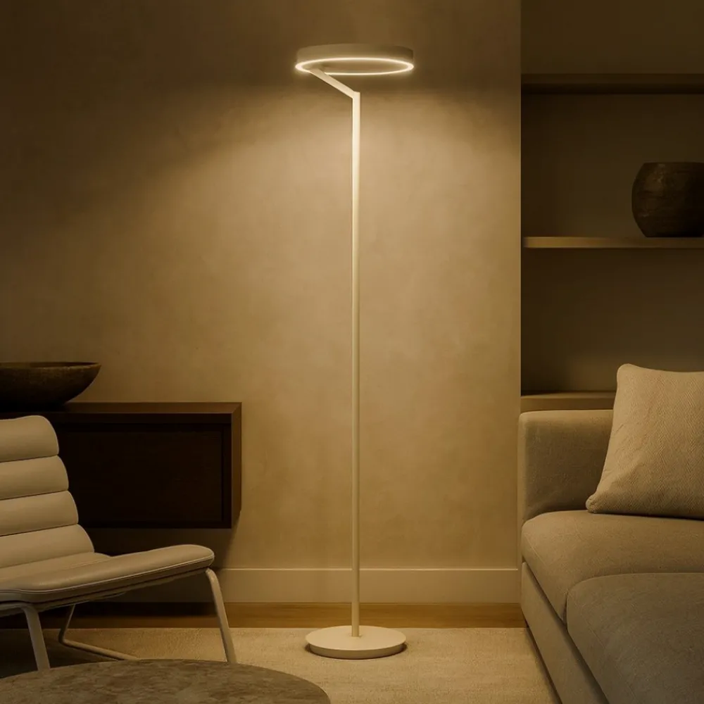 Lampade Da Terra-Gea Luce Lampada da terra moderna criseide led 3000k verde salvia