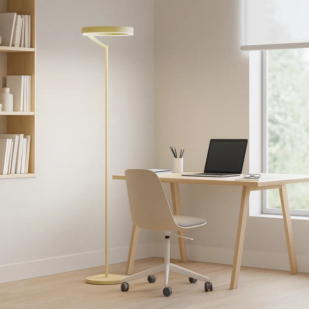 Lampade Da Terra-Gea Luce Lampada da terra moderna criseide led 3000k verde salvia
