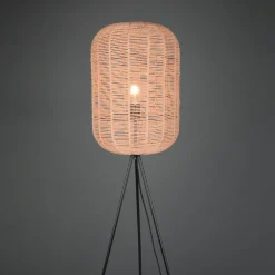 Lampade Da Terra-Selezionato da Mazzolaluce Lampada da terra moderna h150 cm marrone e nera