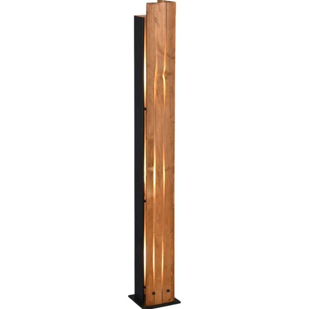 Lampade Da Terra-Selezionato da Mazzolaluce Lampada da terra moderna in legno per camera da letto h121 cm rettangolare