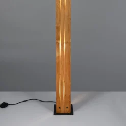 Lampade Da Terra-Selezionato da Mazzolaluce Lampada da terra moderna in legno per camera da letto h121 cm rettangolare