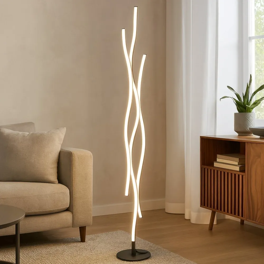 Lampade Da Terra-Selezionato da Mazzolaluce Lampada da terra moderna led da 2300k a 4000k per camera da letto