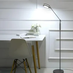 Lampade Da Terra-Selezionato da Mazzolaluce Lampada da terra moderna led da 2700k a 4000k antracite per ufficio