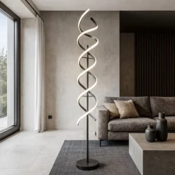 Lampade Da Terra-Selezionato da Mazzolaluce Lampada da terra moderna led da 2300k a 4000k a spirale