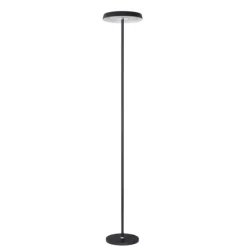 Lampade Da Terra-Selezionato da Mazzolaluce Lampada da terra moderna led 3000k nera h170 cm