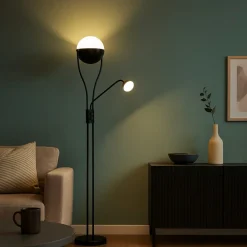 Lampade Da Terra-Selezionato da Mazzolaluce Lampada da terra moderna led 3000k orientabile 2 luci