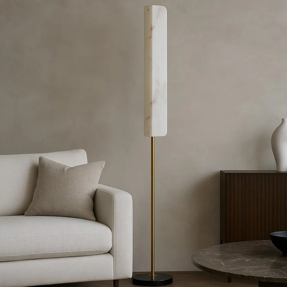 Lampade Da Terra-Selezionato da Mazzolaluce Lampada da terra moderna led 3000k effetto marmo