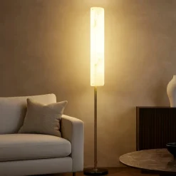 Lampade Da Terra-Selezionato da Mazzolaluce Lampada da terra moderna led 3000k effetto marmo
