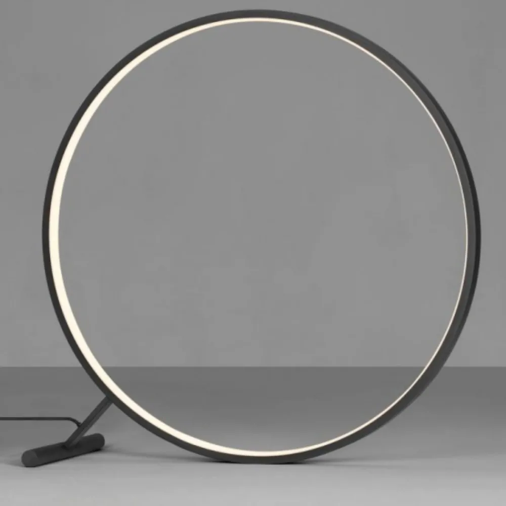 Lampade Da Terra-Selezionato da Mazzolaluce Lampada da terra moderna led 3000k circolare dimmerabile