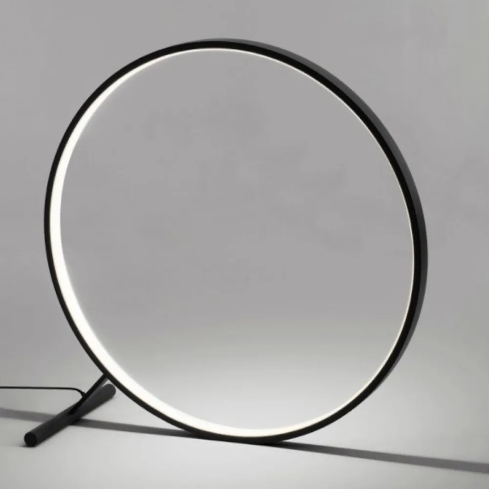 Lampade Da Terra-Selezionato da Mazzolaluce Lampada da terra moderna led 3000k circolare dimmerabile