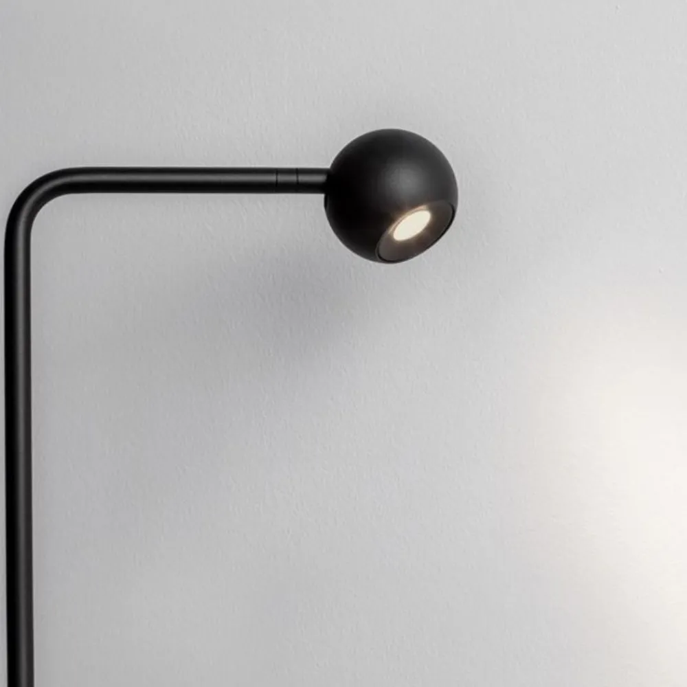 Lampade Da Terra-Selezionato da Mazzolaluce Lampada da terra moderna led 3000k orientabile nera
